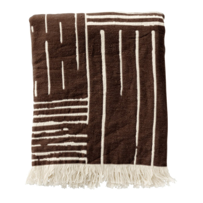 Dutch Decor plaid STEFANO - 140x180 cm Chocolate Martini