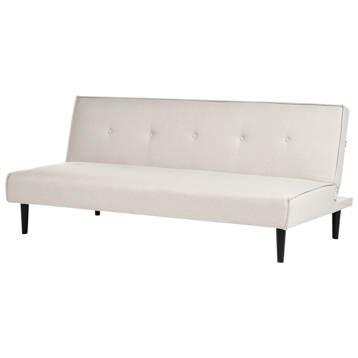 Beliani - VISBY - Slaapbank 3-zits - Lichtbeige - Polyester