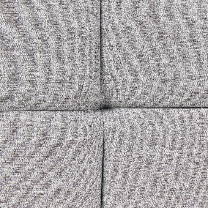 Beliani - MULLOLA - Driezitsbank - Lichtgrijs - Polyester