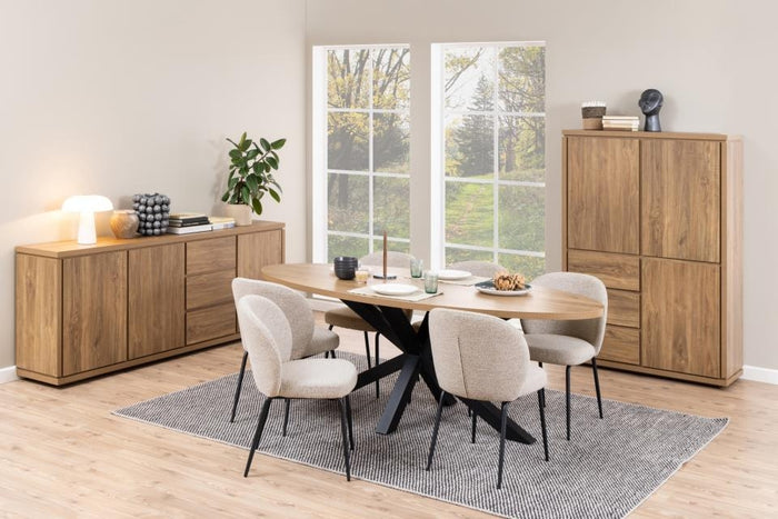 Giga Living - Eetkamerstoel Santiago Beige  - Set van 2