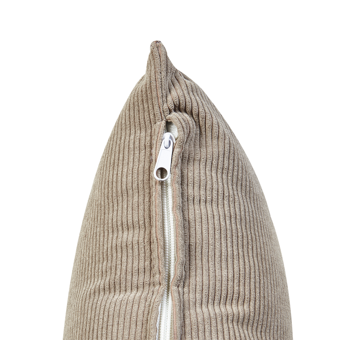 Beliani - LEMVIG - Tweezitsbank - Taupe - Corduroy