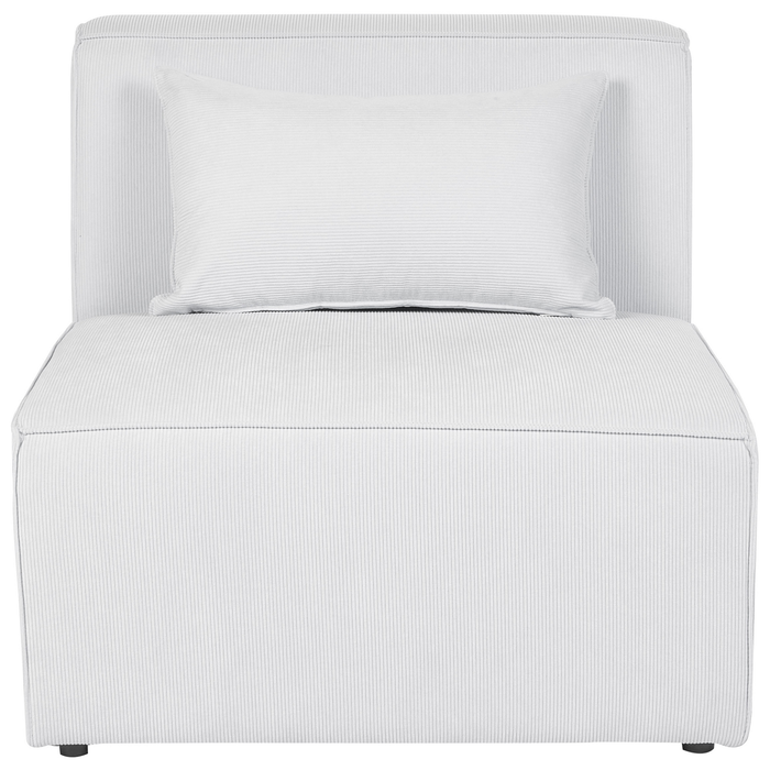 Beliani - LEMVIG - Vierzitsbank - Gebroken wit - Corduroy