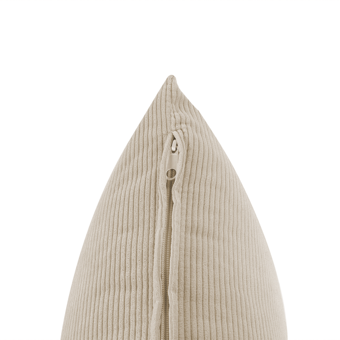 Beliani - LEMVIG - Tweezitsbank - Lichtbeige - Corduroy