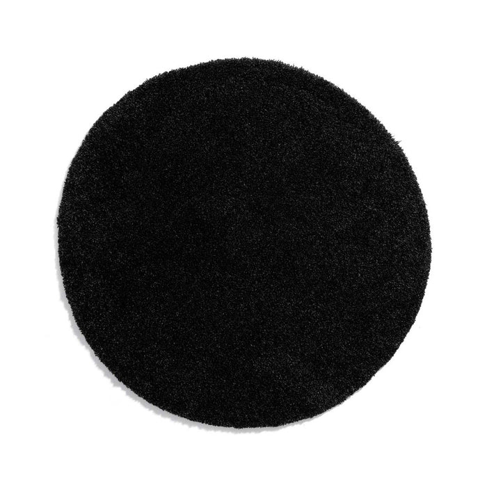 Tapeso Rond hoogpolig vloerkleed shaggy Grand effen - antraciet - 80