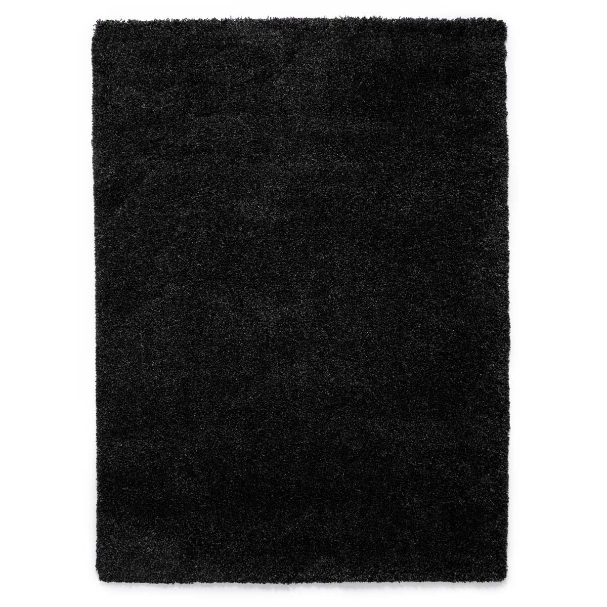 Tapeso Hoogpolig vloerkleed shaggy Grand effen - antraciet - 240x340