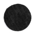Tapeso Rond hoogpolig vloerkleed - Cozy Shaggy - antraciet - 80 cm