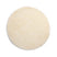 Tapeso Rond hoogpolig vloerkleed shaggy Grand effen - crème - 80 cm