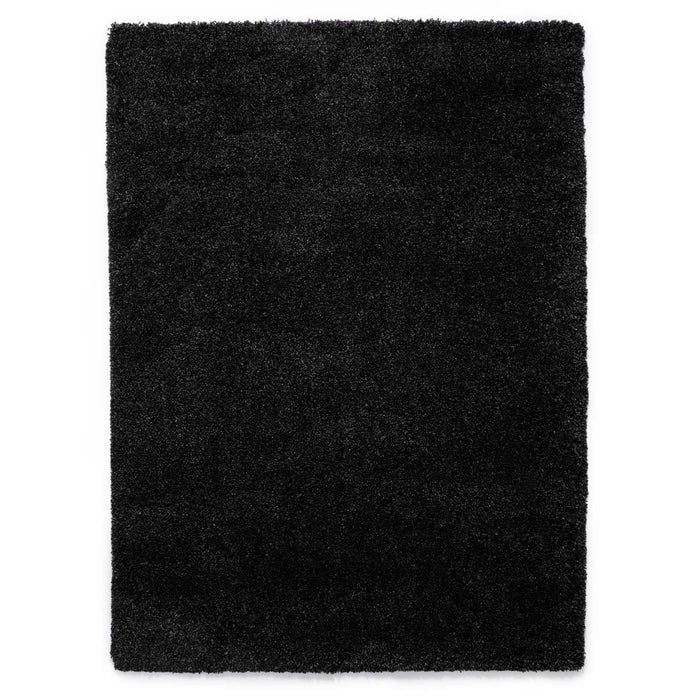 Tapeso Hoogpolig vloerkleed shaggy Grand effen - antraciet - 160x230