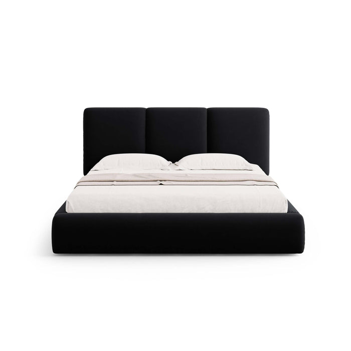 Windsor & Co Horizon Bedframe met Opbergvak - 160 x 200 cm - Fluweel - Zwart