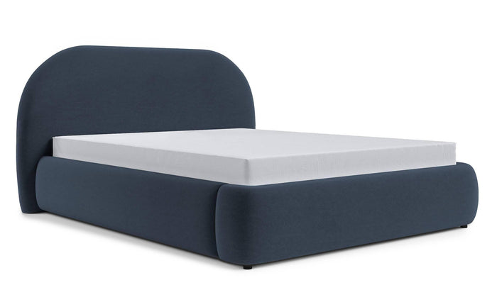 NADUVI Collection Philipa Bedframe - 180 x 200 cm - Fluweel - Blauw