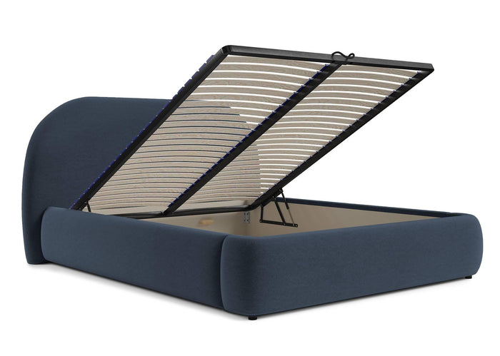 NADUVI Collection Philipa Bedframe - 180 x 200 cm - Fluweel - Blauw