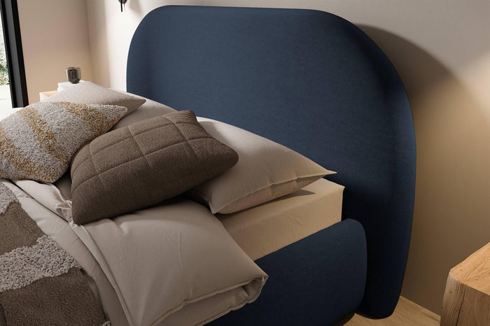 NADUVI Collection Philipa Bedframe - 180 x 200 cm - Fluweel - Blauw