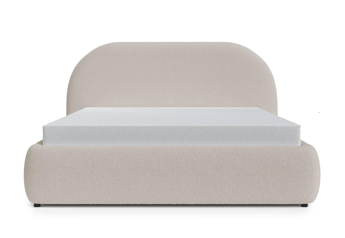NADUVI Collection Philipa Bedframe - 160 x 200 cm - Bouclé - Beige