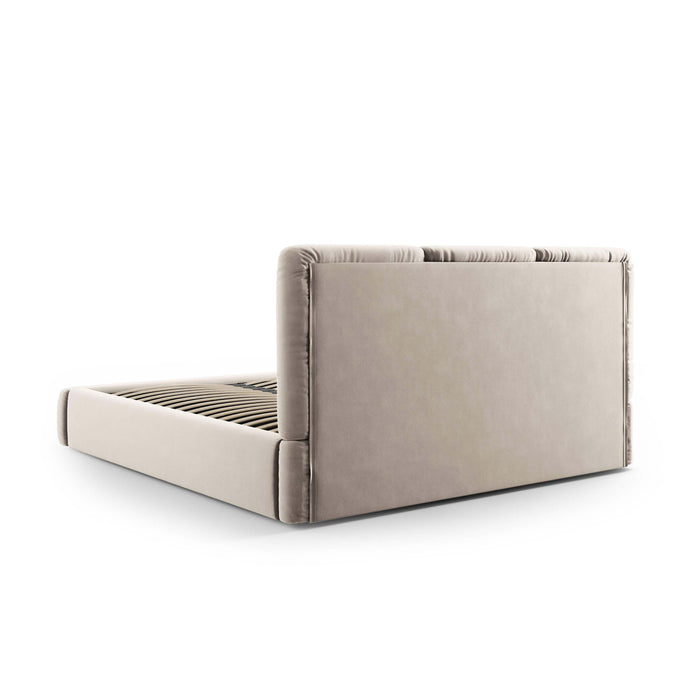 Windsor & Co Horizon Bedframe met Opbergvak - 160 x 200 cm - Fluweel - Crème