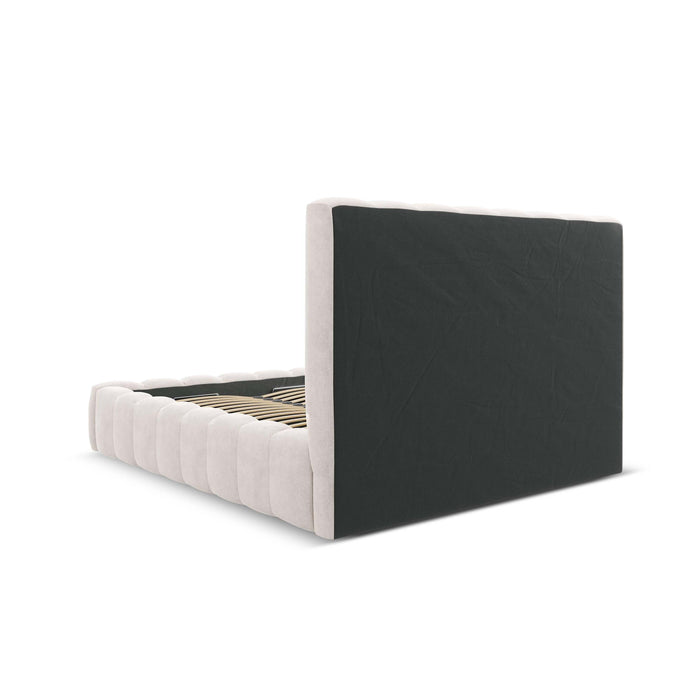 Milo Casa Bedframe Gina met Opbergruimte - 180 x 200 cm - Geweven - Beige
