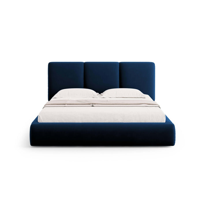 Windsor & Co Horizon Bedframe met Opbergvak - 180 x 200 cm - Fluweel - Koningsblauw