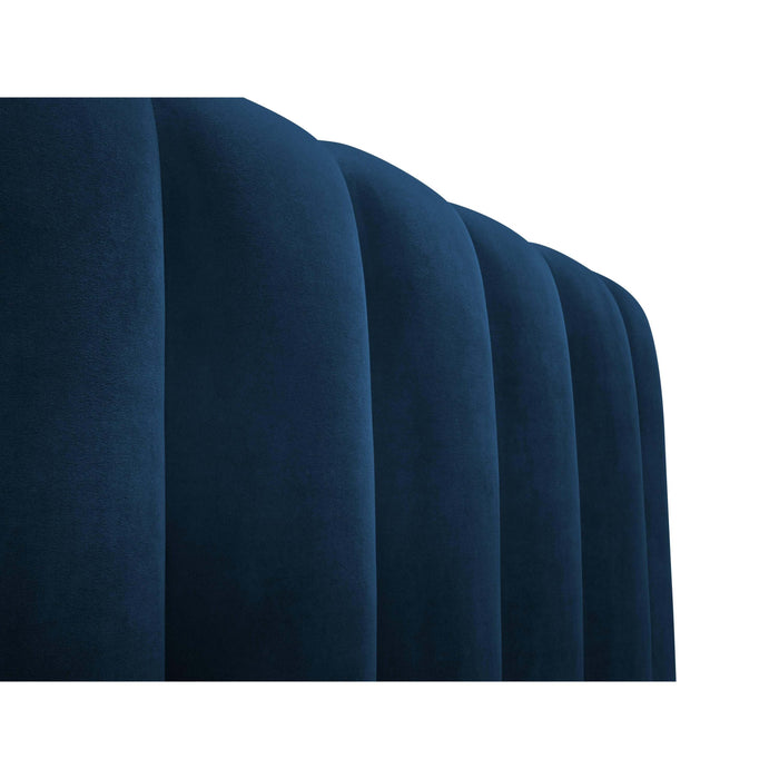 Milo Casa Bedframe Gina met Opbergruimte - 160 x 200 cm - Fluweel - Koningsblauw