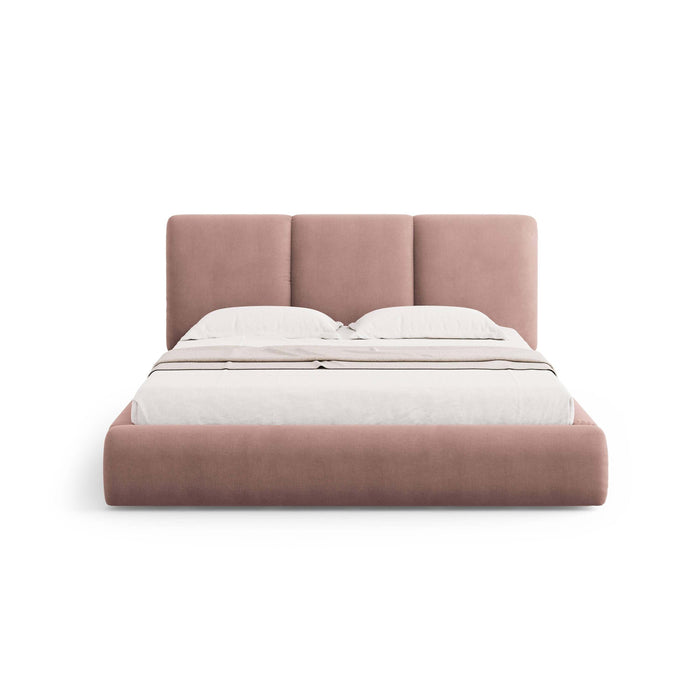 Windsor & Co Horizon Bedframe met Opbergvak - 160 x 200 cm - Chenille - Roze