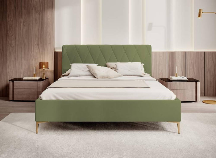 NADUVI Collection Ticaro Bedframe - 180 x 200 - Olifgroen