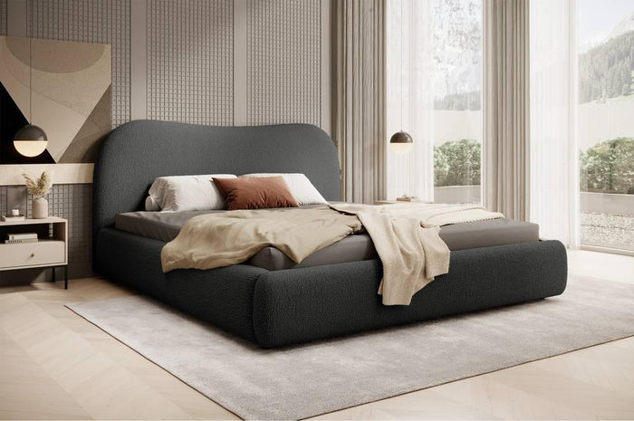 NADUVI Collection Sombala Bedframe - 180 x 200 cm - Grafiet