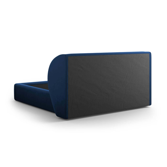 Micadoni Bedframe Miley met Opbergruimte - 180 x 200 cm - Fluweel - Koningsblauw