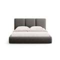 Windsor & Co Horizon Bedframe met Opbergvak - 160 x 200 cm - Fluweel - Grijs