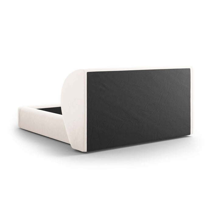 Micadoni Bedframe Miley met Opbergruimte - 180 x 200 cm - Fluweel - Crème