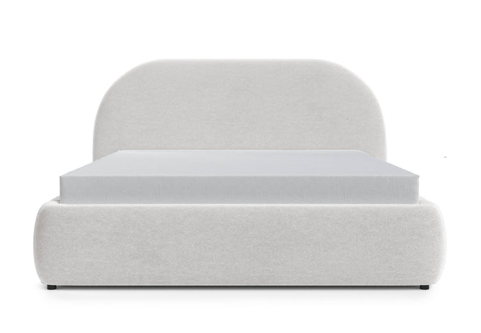 NADUVI Collection Philipa Bedframe - 140 x 200 cm - Fluweel - Lichtgrijs