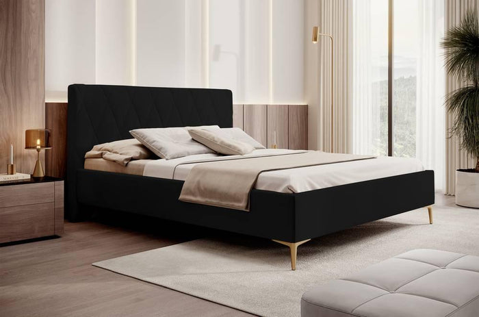 NADUVI Collection Ticaro Bedframe - 140 x 200 cm - Zwart
