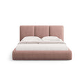 Windsor & Co Horizon Bedframe met Opbergvak - 200 x 200 cm - Chenille - Roze