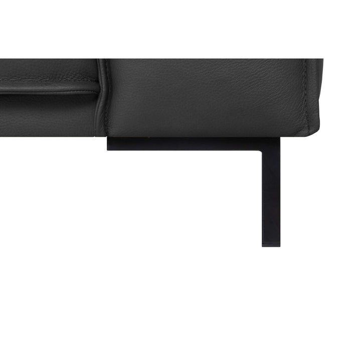 by fonQ Brisk 3-zitsbank - Buffelleer - Zwart