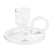 HAY Tiny Kandelaar - Curved Clear