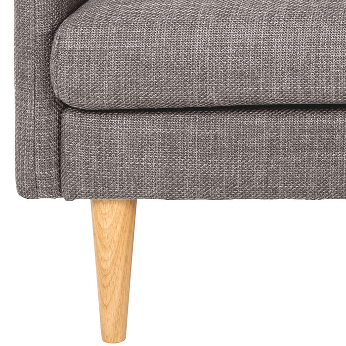 by fonQ basic Sofie Omkeerbare Hoekbank met Chaise Longue - Grijs