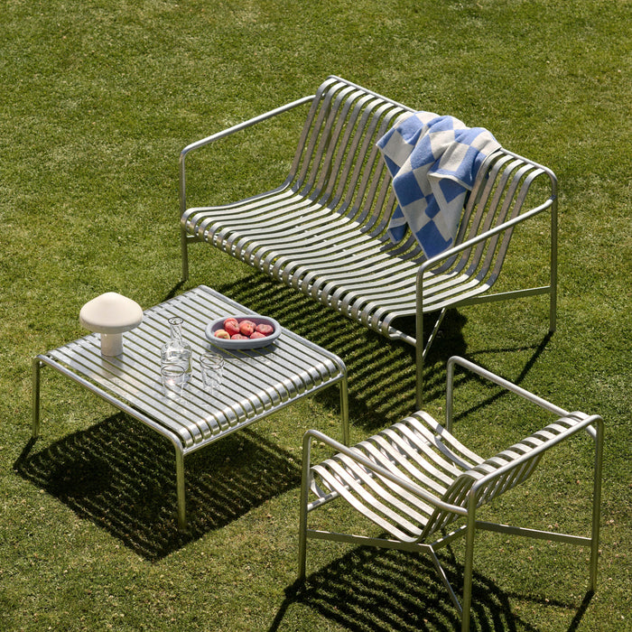 HAY Palissade Lounger Chair Low - Gegalvaniseerd Staal