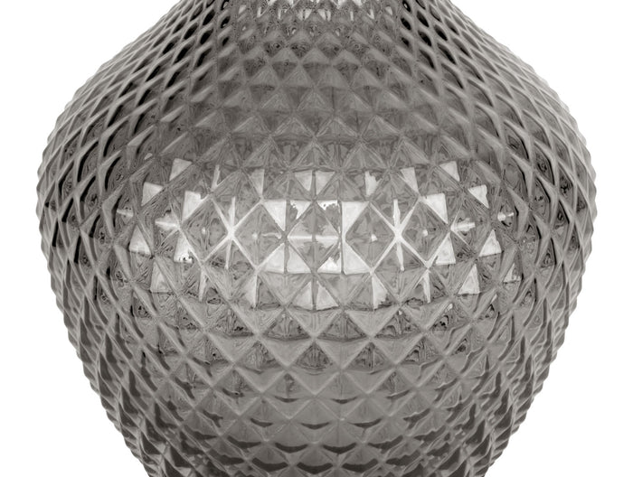 present time - Vase Delight glass dark grey