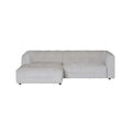 by fonQ Mush Hoekbank met Chaise Longue Links XL - Chenille - Ivoor