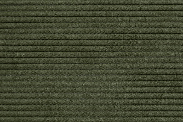 by fonQ Wonder 5-zits Hoekbank met Chaise Longue Links - Rib  - Mosgroen