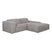 by fonQ Wonder 3-zits Hoekbank met Chaise Longue XL Rechts - Rib - Grijs