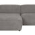 by fonQ Wonder 3-zits Hoekbank met Chaise Longue Links - Rib - Grijs