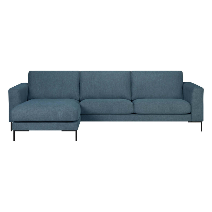 by fonQ Cirro Hoekbank met Chaise Longue Links - Blauw