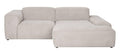 by fonQ Wonder 3-zits Hoekbank met Chaise Longue Rechts - Rib - Beige