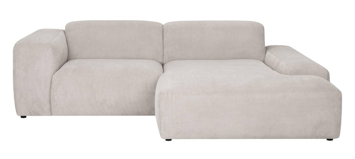 by fonQ Wonder 3-zits Hoekbank met Chaise Longue Rechts - Rib - Beige