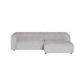by fonQ Mush Hoekbank met Chaise Longue Rechts - Chenille - Ivoor