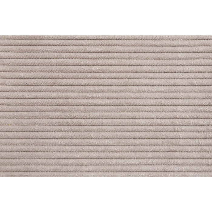 by fonQ Wonder 5-zits Hoekbank met Chaise Longue Rechts - Rib - Beige