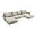 Cosmopolitan Design Vienna U-bank - Velvet - Beige