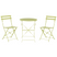 Beliani - FIORI - Bistroset voor 2 - Groen|Geel - Staal