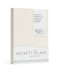 Heckett & Lane Hoeslaken Elementi Katoen Satijn 40cm Hoek - off white