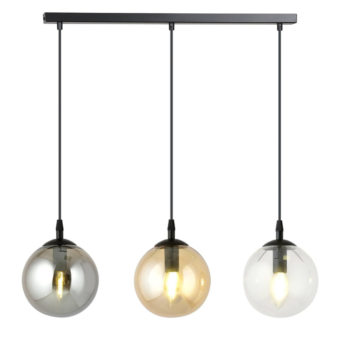 NADUVI Collection Glazen hanglamp eetkamer Cosmo 3-lichts