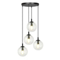 NADUVI Collection Glazen hanglamp eetkamer Cosmo rond 4-lichts