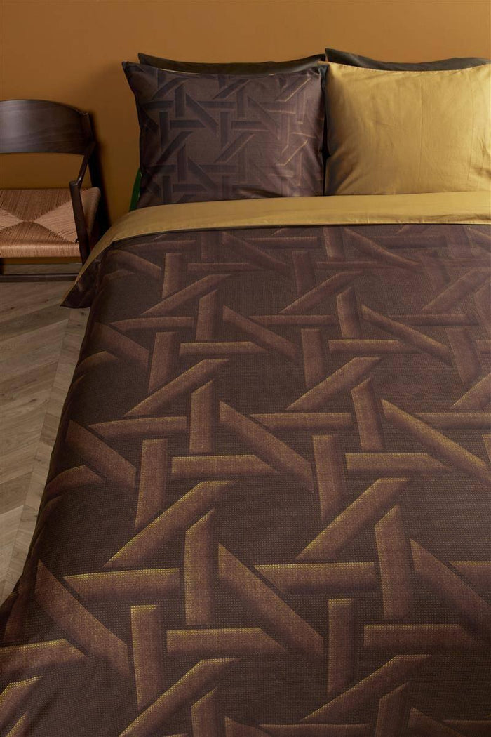 Kardol Parsons Dekbedovertrek Goud 140 x 200|220 cm